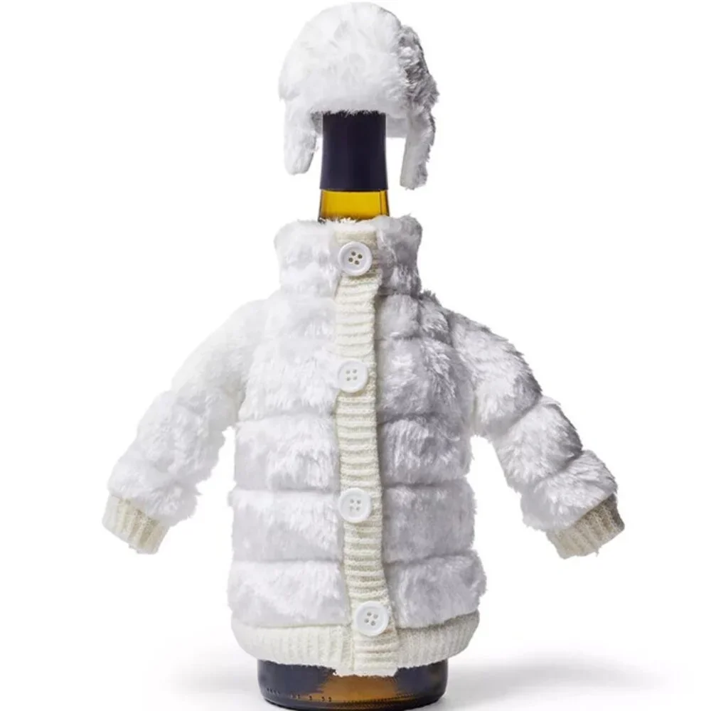 Sur La Table Fur Bottle Coat & Hat